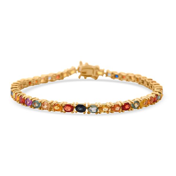 Mehrfarbiges Saphir Armband - 9,81 ct.