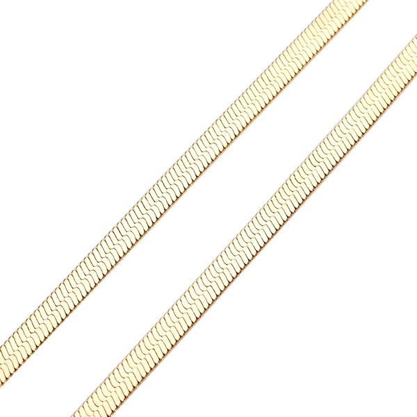 Seidige Fischgr&auml;ten-Gliederkette, 45cm image number 5
