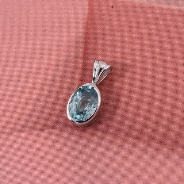 D'Joy blauer Zirkon Anhänger - 1,24 ct. image number 1