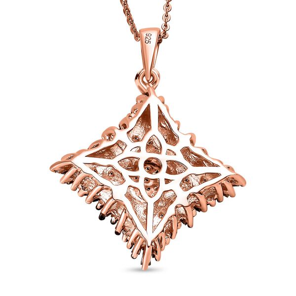 Nat&uuml;rlicher Champagner Diamant Anh&auml;nger mit 50cm Kette - 1 ct. image number 5