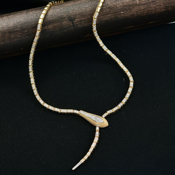 LUXURIANT DIAMANT - Lab Grown Diamant SI-GH Halskette ca. 45 cm 925 Silber 750 Gelbgold Vermeil ca. 1,93 ct. image number 2