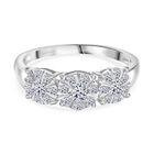 Luxuriant Diamond Lab Grown Diamant VS SGL zertifiziert Ring 925 Silber rhodiniert (Größe 21.00) ca. 1.00 ct