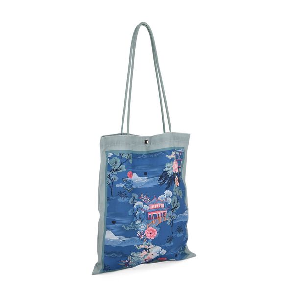 2er-Set Einkaufstaschen mit künstlerischem Muster, 34x40 cm, Hellgrün image number 7