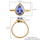 Premium Tansanit und weißer Diamant-Ring, 585 Gelbgold  ca. 2,38 ct image number 6
