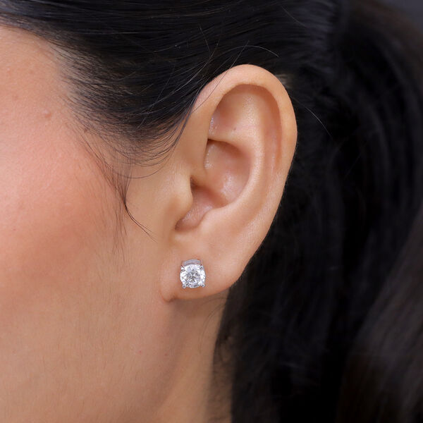 LUXURIANT DIAMOND - Lab Grown Diamant 100 Facetten-GH Ohrringe 925 Silber Rhodiniert ca. 2,11 ct. image number 2