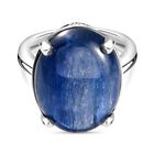 Kyanit Ring, 925 Silber platiniert, (Größe 19.00) ca. 16.78 ct