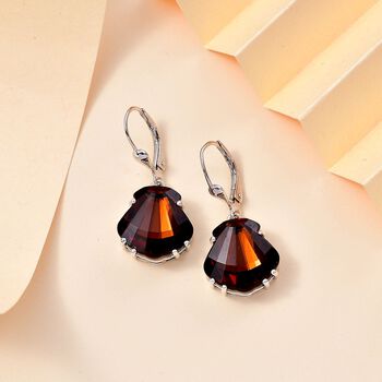 J Francis gefertigt mit SWAROVSKI- Ger&auml;ucherte Topas Swarovski Kristall-Ohrringe