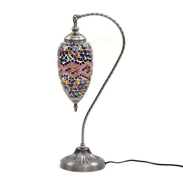 orientalische Mosaikglas-Tischlampe, Mehrfarbig image number 2