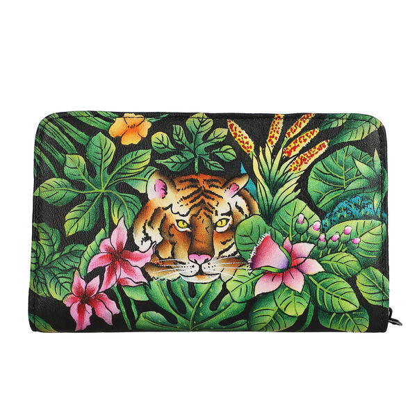 Sukriti handbemalter Schmuck Organizer, Tiger-Muster, Größe 21,5x12,5x3 cm image number 4