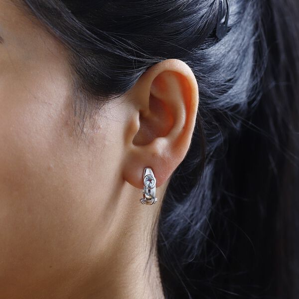 AA Aquamarin Ohrringe, ca. 0,53 ct. image number 3