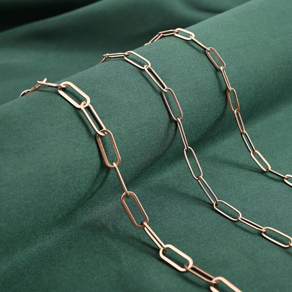 EVER TRUE 3er-Set- Stacking Büroklammerketten in Roségoldton image number 2