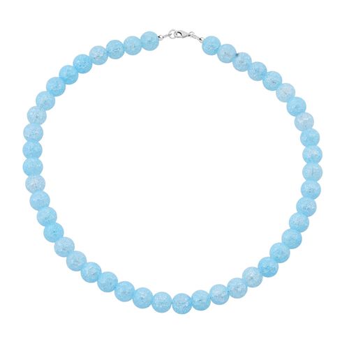 Blaue Eis Quarz Halskette 45cm und Armband 19cm image number 1