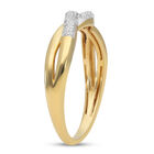 Diamant-Ring, 925 Silber vergoldet  ca. 0,17 ct image number 3