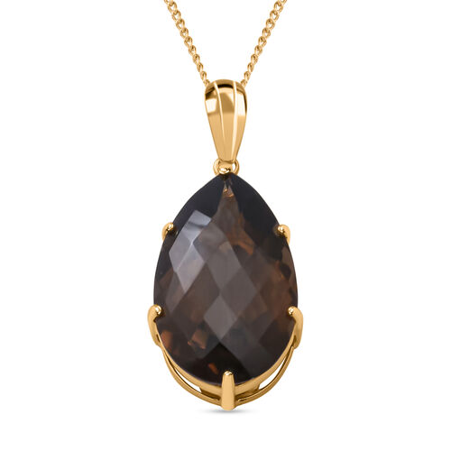 Rauchquarz Anhänger mit 45cm Kette - 50 ct. image number 0