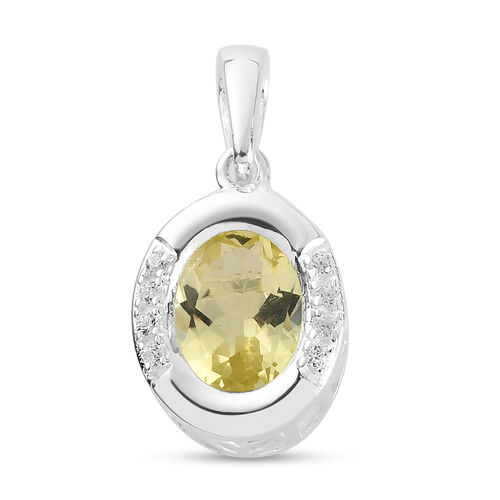 Ouro Verde-Quarz und Zirkon-Anhänger - 1,97 ct. image number 0