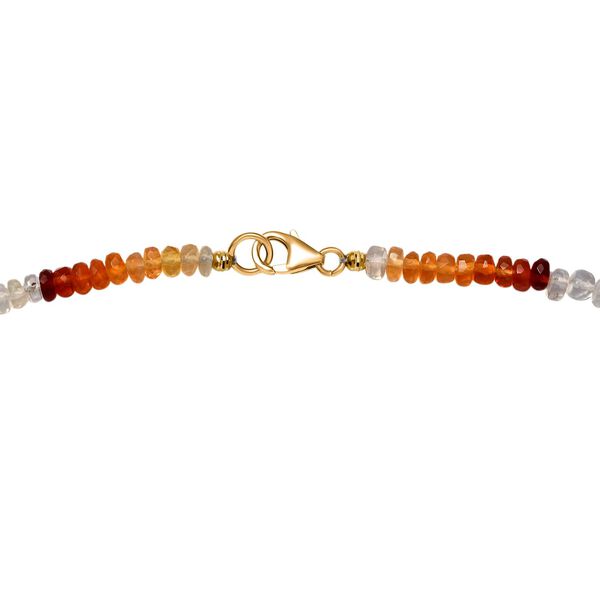 Feueropal Halskette in 585 Gold, 45cm - 36,45 ct. image number 5