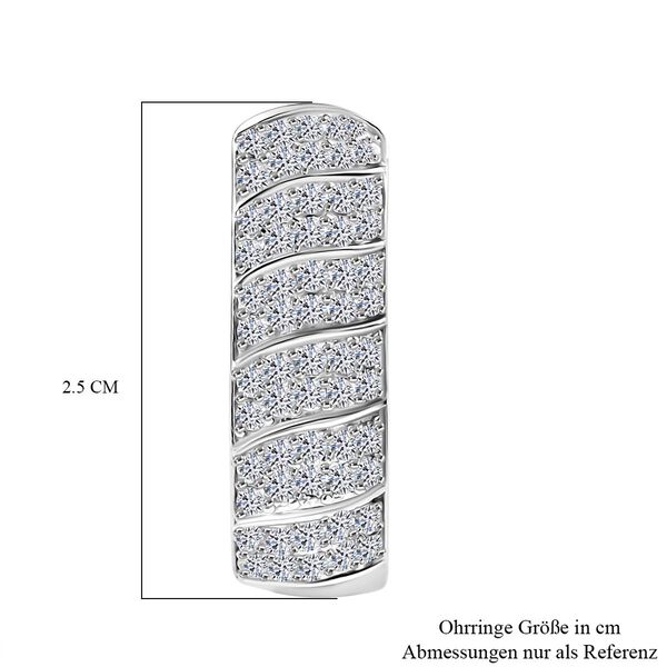 LUXURIANT DIAMOND - Lab Grown Diamant SI-GH SGL zertifiziert Ohrringe 925 Silber rhodiniert ca. 2.00 ct image number 4