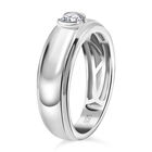 Moissanit Ring, 925 Silber platiniert - 0,16 ct image number 4