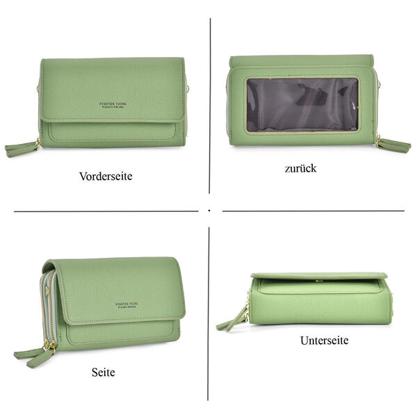 Crossbody-Tasche mit RFID-Schutz, Gr&uuml;n image number 5