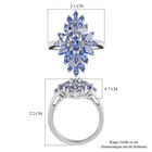 Tansanit Ring 925 Silber platiniert  ca. 2,50 ct image number 6