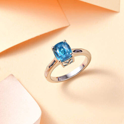 RHAPSODY AAAA blauer Zirkon Ring in 950 Platin - 5 ct. image number 1