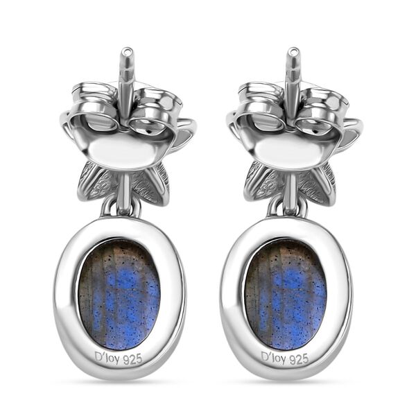 D'Joy AAA Labradorit, Iolit Ohrringe 925 Silber rhodiniert ca. 2.89 ct image number 5