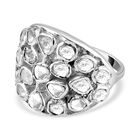 Polki Diamant Ring 925 Silber platiniert  ca. 1,00 ct image number 0