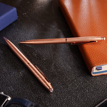 2er Set Kristall Stift, Bronze