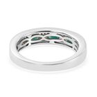 Grandidierit und Zirkon Halber band Ring 925 Silber Platin-Überzug image number 5