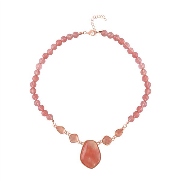 3er Set - Kirsch Quarz Anh&auml;nger mit Kette und Ohrringe, ca. 298.00 ct image number 2