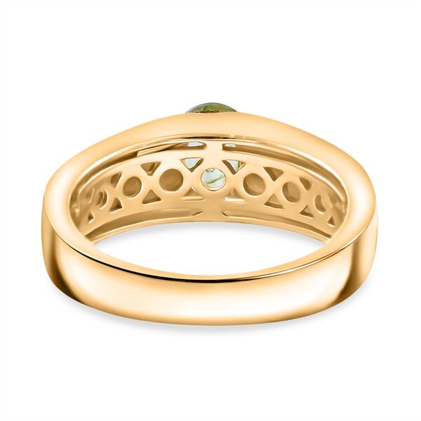 AAA Sphen Ring 925 Silber vergoldet (Gr&ouml;&szlig;e 18.00) ca. 1,00 ct image number 4