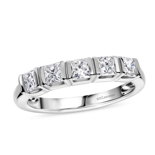 LUXURIANT DIAMOND - Lab Grown Diamant SI-GH SGL zertifiziert Ring 925 Silber Rhodiniert (Gr&ouml;&szlig;e 17.00) (10-15 Werktage Lieferzeit) ca. 1.00 ct image number 3