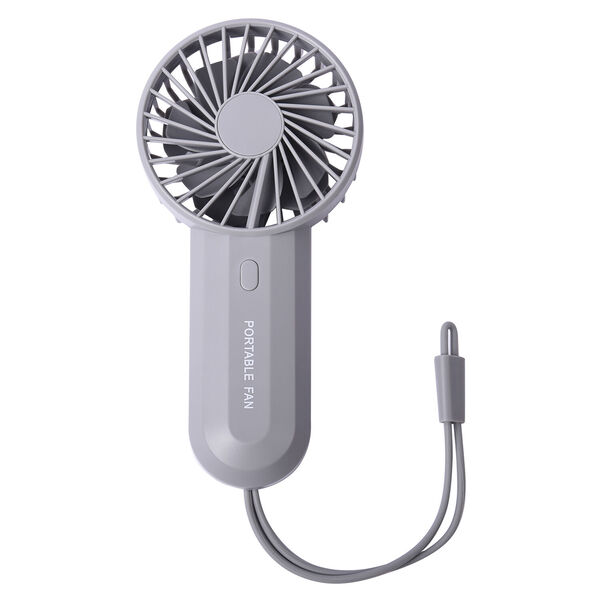 Tragbarer Mini Ventilator mit zwei L&uuml;fterfl&uuml;geln, Rosa