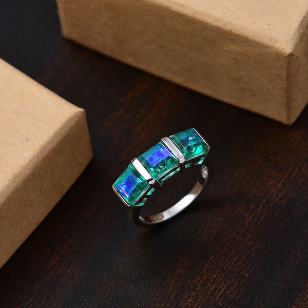 Pfau Quarz Triplett Ring - 4,07 ct. image number 2