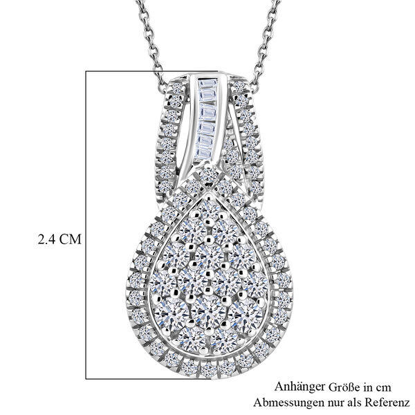 LUXURIANT DIAMOND - Lab Grown Diamant SI-GH Schmuckset ca. 50 cm 925 Silber Rhodiniert ca. 1,00 ct. image number 5