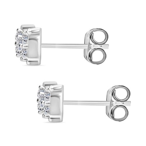 LUXURIANT DIAMOND- SI Labor Diamant Ohrringe, 925 Silber platiniert - 0,26 ct. image number 3