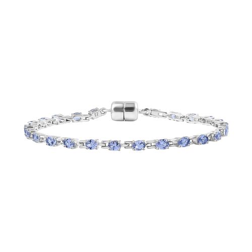 D Joy Tansanit Armband ca. 18 cm 925 Silber rhodiniert (10-15 Werktage Lieferzeit) ca. 4.10 ct image number 0