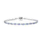 D Joy Tansanit Armband ca. 18 cm 925 Silber rhodiniert (10-15 Werktage Lieferzeit) ca. 4.10 ct