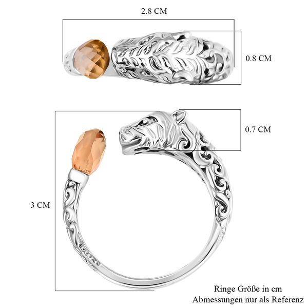 Royal Bali Kollektion - Citrin Ring - 1,70 ct. image number 6