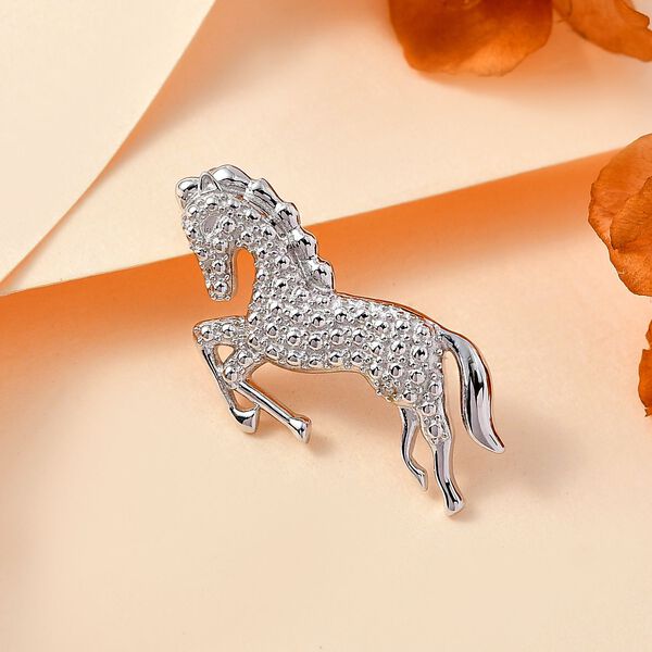 Pferd Anhänger mit weißen Diamantakzenten image number 2