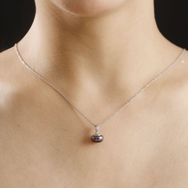 Süßwasser Pfau Perle Anhänger image number 3