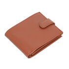 Geldbörse aus echtem Leder mit RFID Schutz, Druckknopf