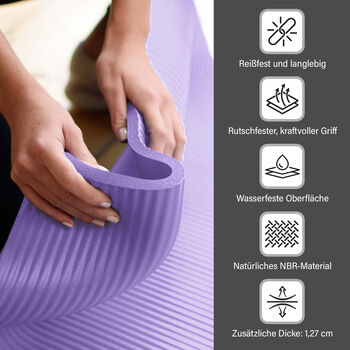 SOUL SMART - NBR Yoga Matte mit Riemen, Lila