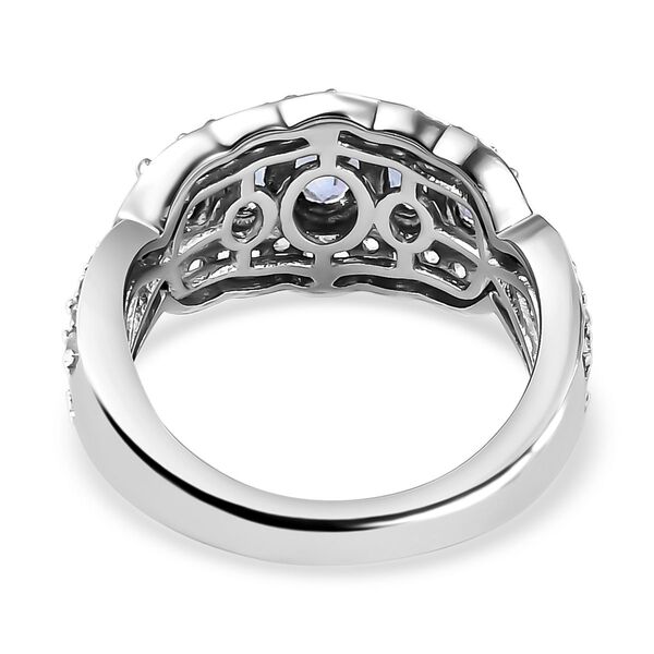 Tansanit und Zirkon Ring - 1,84 ct. image number 6