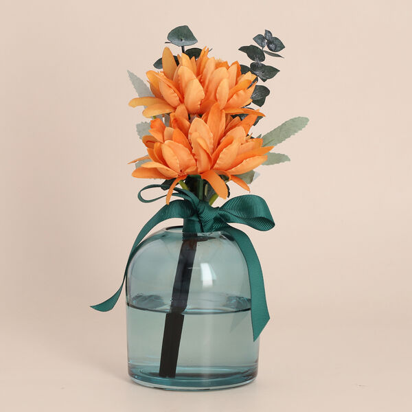 THE 5TH SEASON: Aromatisches Duft-Diffusor-Set mit Kunstblumen, Grün und Orange image number 4