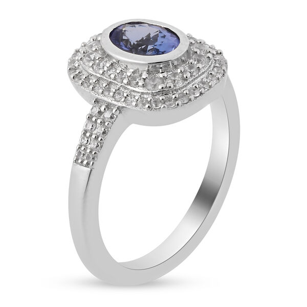 Tansanit und Zirkon Ring - 1,22 ct. image number 3