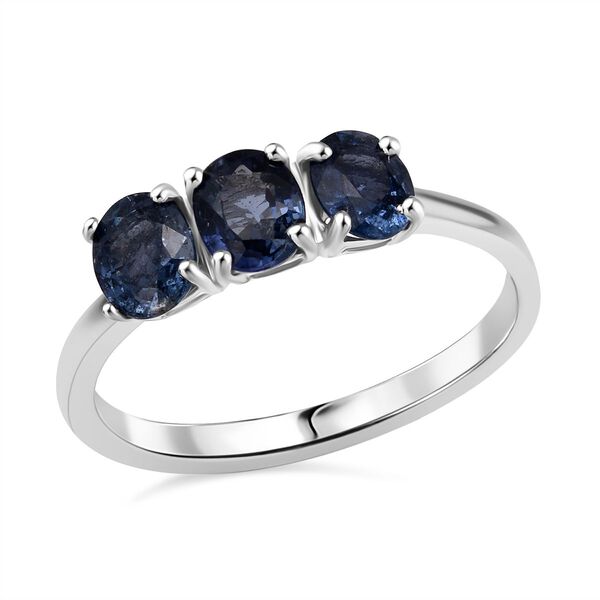 D'Joy AAA Ceylon-Saphir Ring 925 Silber rhodiniert (Größe 18.00) ca. 1,24 ct image number 3