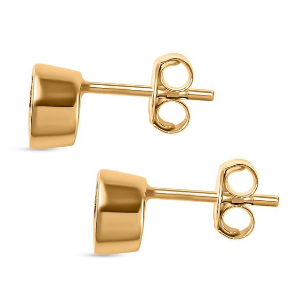 Grüner Tansanit Ohrringe 925 Silber Gelbgold Vermeil ca. 1,00 ct. image number 5