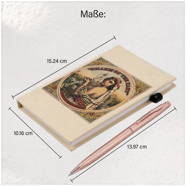 Notizbuch mit Kupfer Kugelschreiber, Frau Muster image number 16