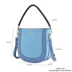 Hobo Tasche mit abnehmbarem Riemen, Größe 26x8x14 cm, Blau image number 6